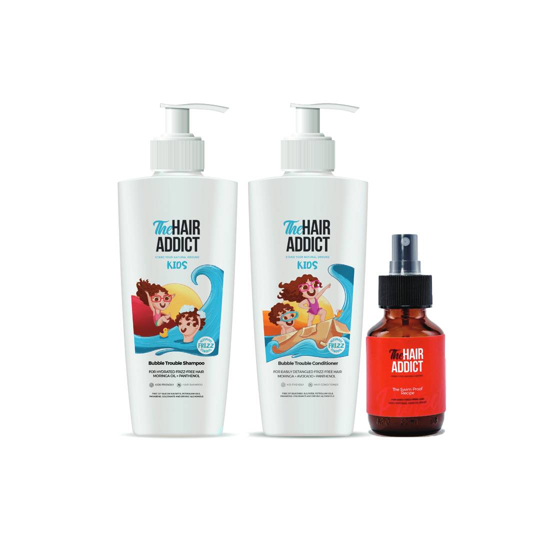 مجموعه حمايه الشعر  للسباحة للأطفال